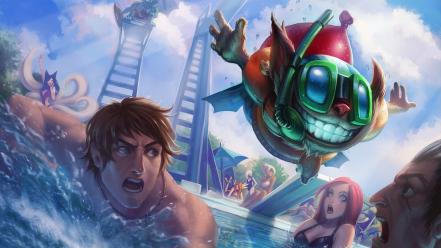 Pools champions online riot moba ziggs game wallpaper