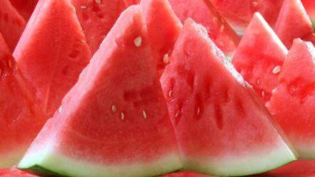 Red fruits watermelons wallpaper