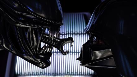Stars darth vader sith alien crossovers aliens wallpaper