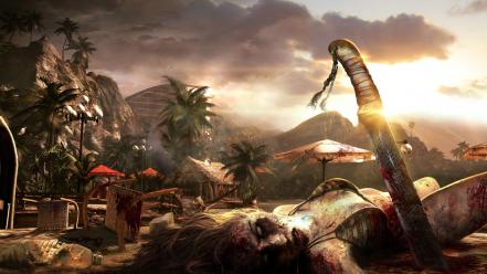 Sunset video games dead island light bloom wallpaper