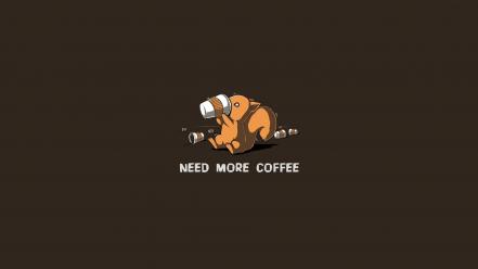 Coffee squirrels drawings wallpaper