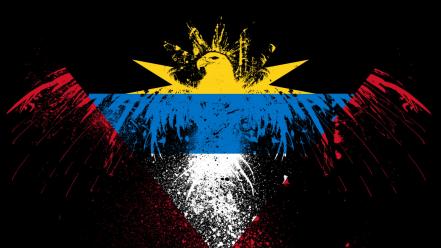 Eagles hawk flags antigua and barbuda wallpaper