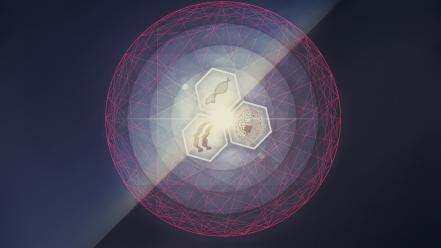 Light abstract circles brain contortionist wallpaper