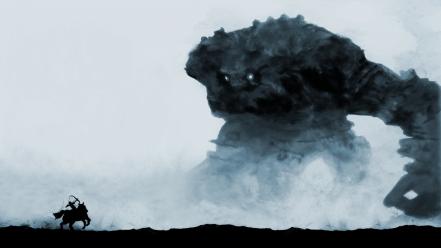 Monsters fantasy art shadow of the colossus wallpaper
