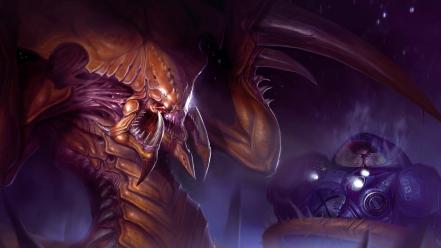 Starcraft hydralisk fantasy art creatures wallpaper