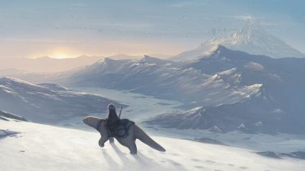 Winter fantasy art wallpaper