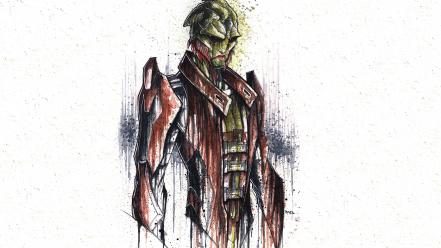 2 artwork 3 thane krios white background wallpaper