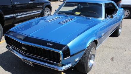 Blue black chevrolet camaro wallpaper