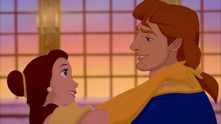 Dancing beauty and the beast belle (disney) wallpaper