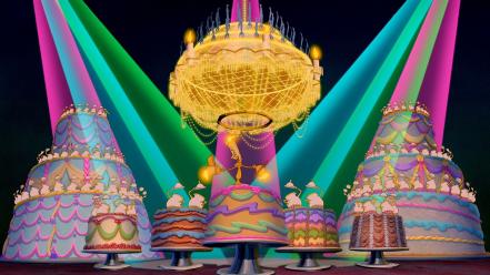 Desserts candles beauty and the beast cakes wallpaper