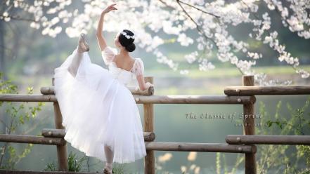 Landscapes spring (season) dancing classic art wallpaper