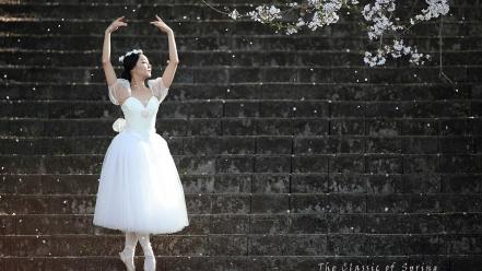 Landscapes spring (season) dancing classic art wallpaper