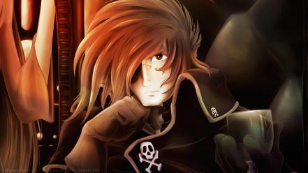 Lonely captain harlock anime boys albator blues wallpaper