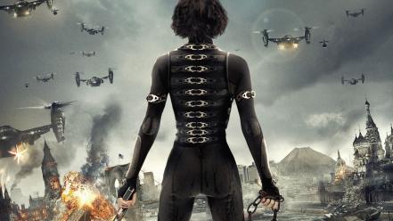 Movies fantasy art milla jovovich resident evil retribution wallpaper