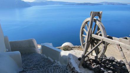 Santorini greece wallpaper