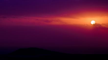 Sunset landscapes sun dark wallpaper