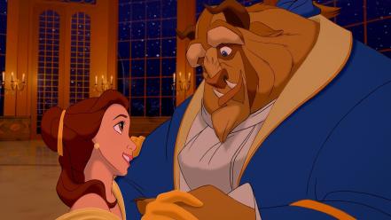 The beast dancing beauty and belle (disney) wallpaper
