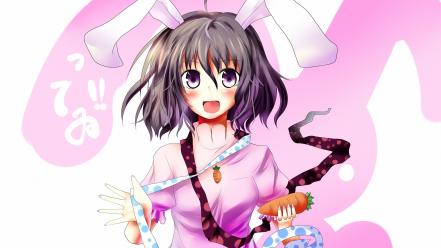 Touhou animal ears inaba tewi anime girls wallpaper
