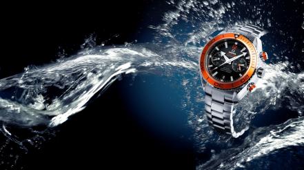Water orange watches omega wallpaper
