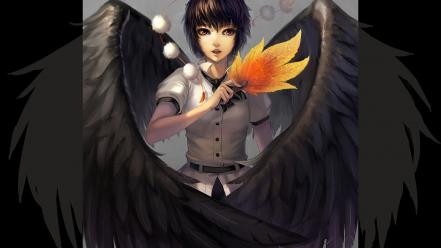 Wings shameimaru aya hats tengu tokin hat wallpaper