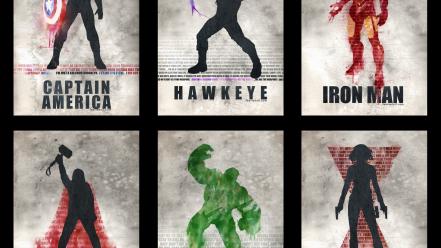 America black widow hawkeye the avengers (movie) wallpaper
