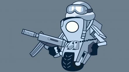 Borderlands claptrap smg wallpaper