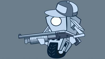 Borderlands shotguns claptrap wallpaper