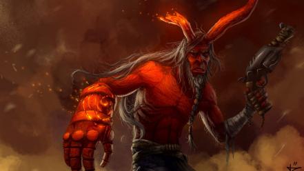 Hellboy fantasy art wallpaper