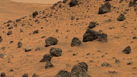 Landscapes outer space sand planets desert mars rocks wallpaper