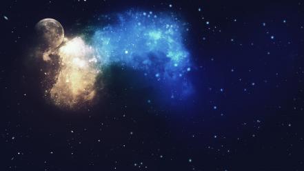 Moon artwork wallpaper