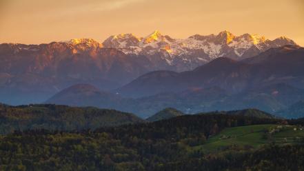Mountains europe slovenia kamnik-savinja alps wallpaper