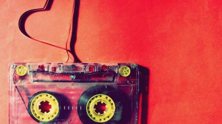 Vintage cassette tape wallpaper