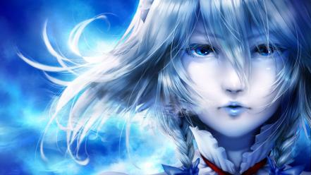 White choker soft shading faces band ornaments wallpaper