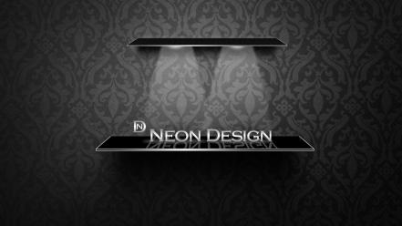 Abstract design artwork neon wallpaper