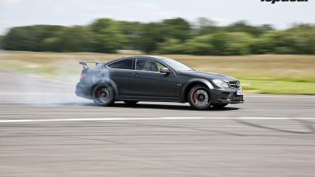 Clarkson mercedes benz c63 black series drift wallpaper