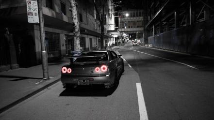 Godzilla nissan skyline r34 gt-r gtr wallpaper