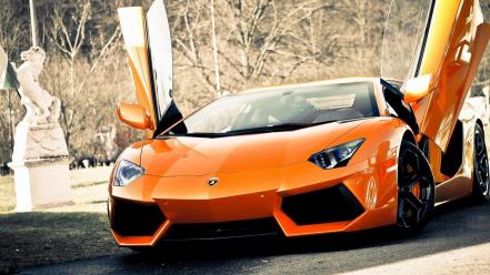 Italian lamborghini aventador roadster luxury style wallpaper