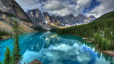 Landscapes nature lakes skies wallpaper