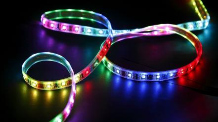Lights multicolor led wallpaper