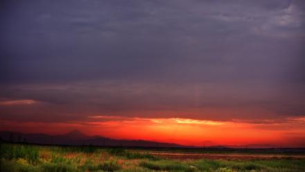 Nature horizon fields iran hdr photography skyscapes wallpaper
