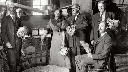 Vintage usa grayscale historical wallpaper