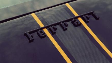 Black cars ferrari emblem exotic wallpaper