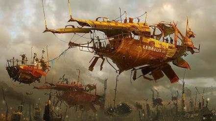 Ships digital art science fiction artwork vehicles wallpaper