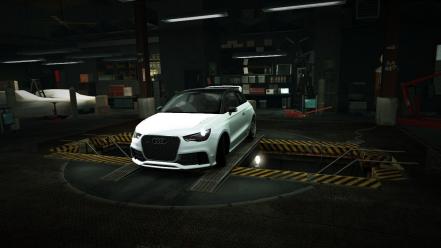 Speed audi a1 clubsport quattro garage nfs wallpaper