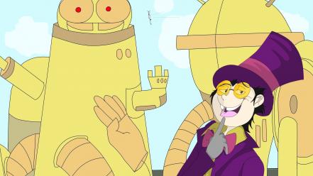 Suit glasses superjail cane the warden wallpaper