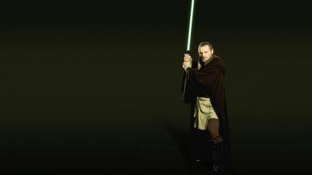 Wars: the phantom menace photomanipulation qui-gon jinn wallpaper