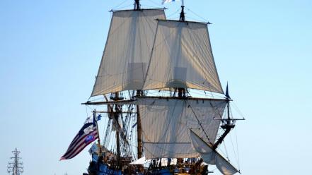 Sail ships sai sails banners wallpaper