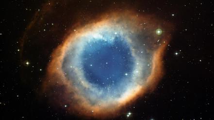 Eyes outer space stars wallpaper