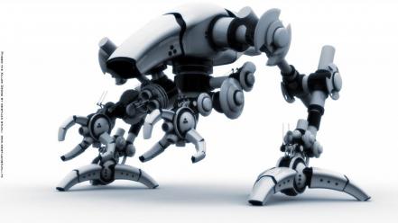 Robots cgi 3d wallpaper