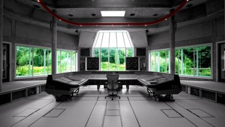 Abstract music recording studio wallpaper